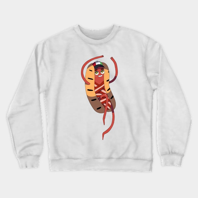 The Bacon Cheddar Bratwurst 2.0 Crewneck Sweatshirt by TheMeowstache